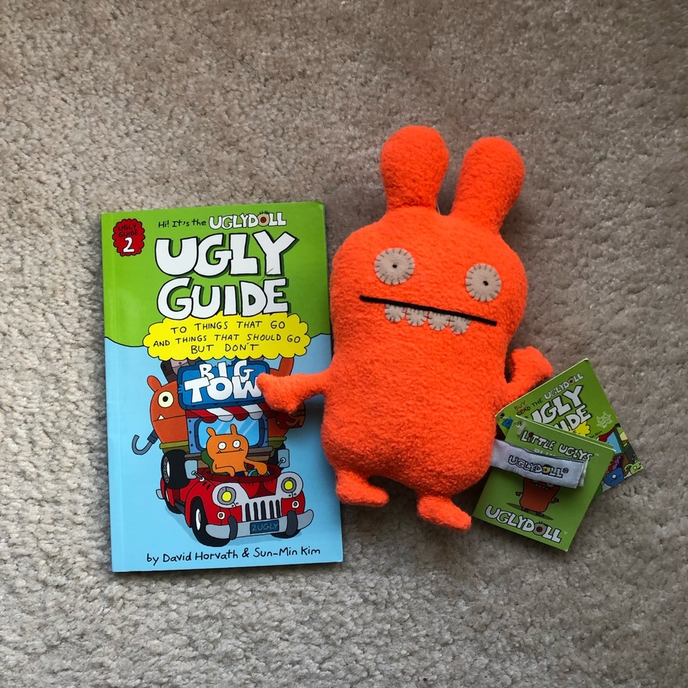 Uglydoll and book
